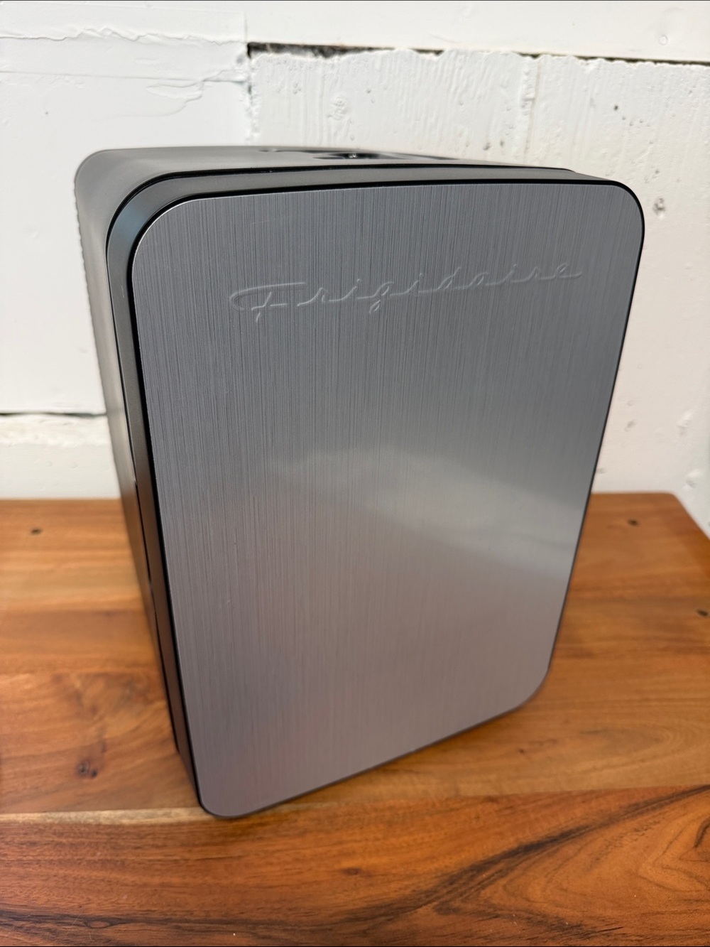 Frigidaire Compact Silver Metal Mini Fridge